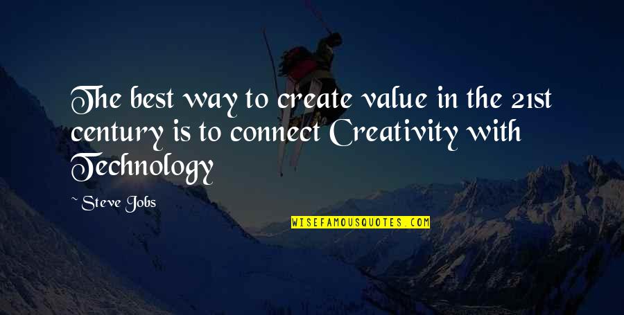 Laminators Quotes By Steve Jobs: The best way to create value in the Laminators Quotes By Steve Jobs: The best way to create value in the