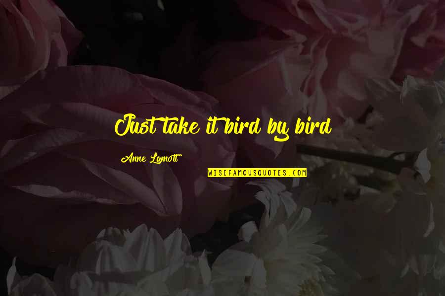 Lamoise Mclelland Quotes By Anne Lamott: Just take it bird by bird