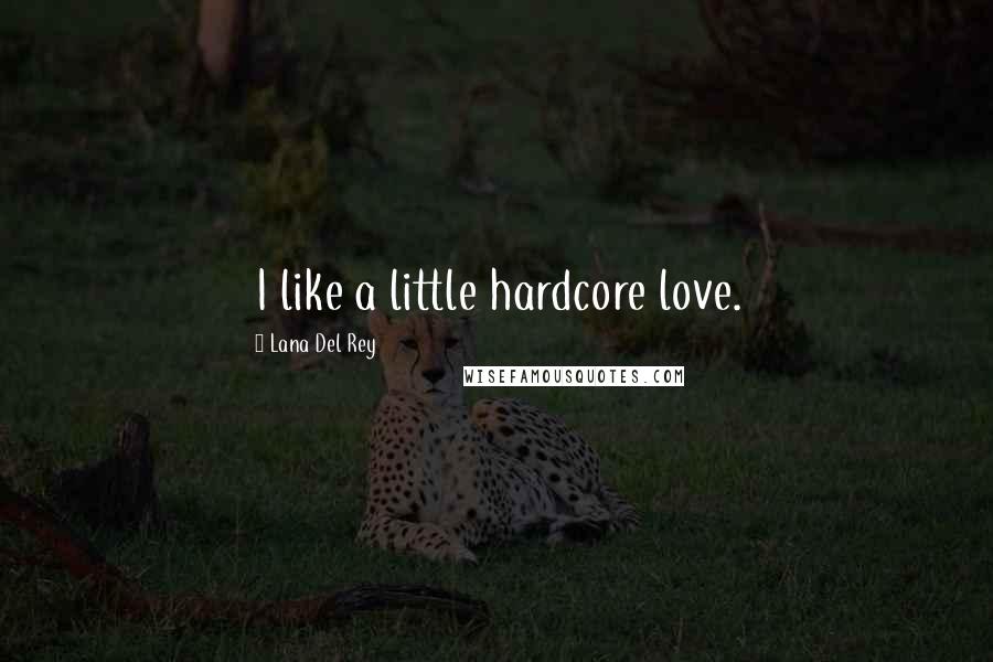 Lana Del Rey quotes: I like a little hardcore love.