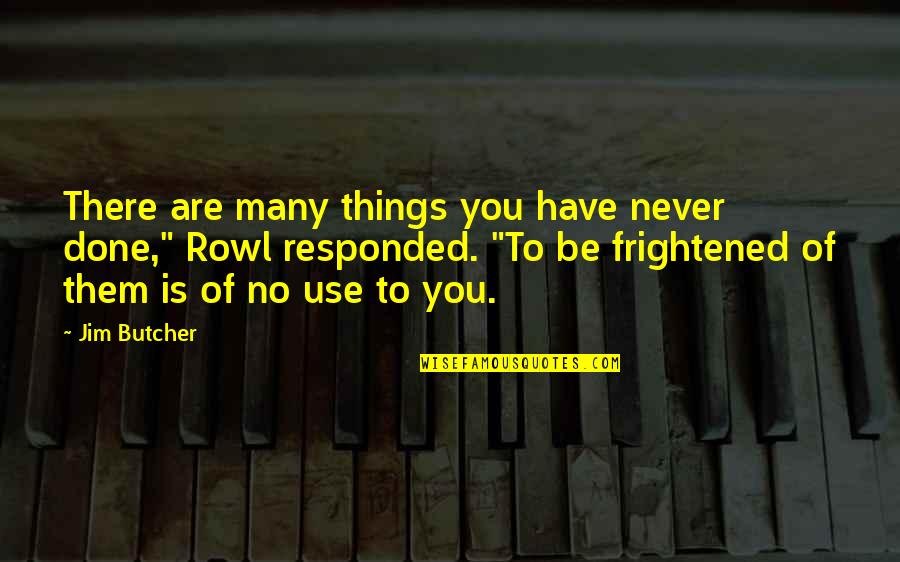 Lancardo Quotes By Jim Butcher: There are many things you have never done,"