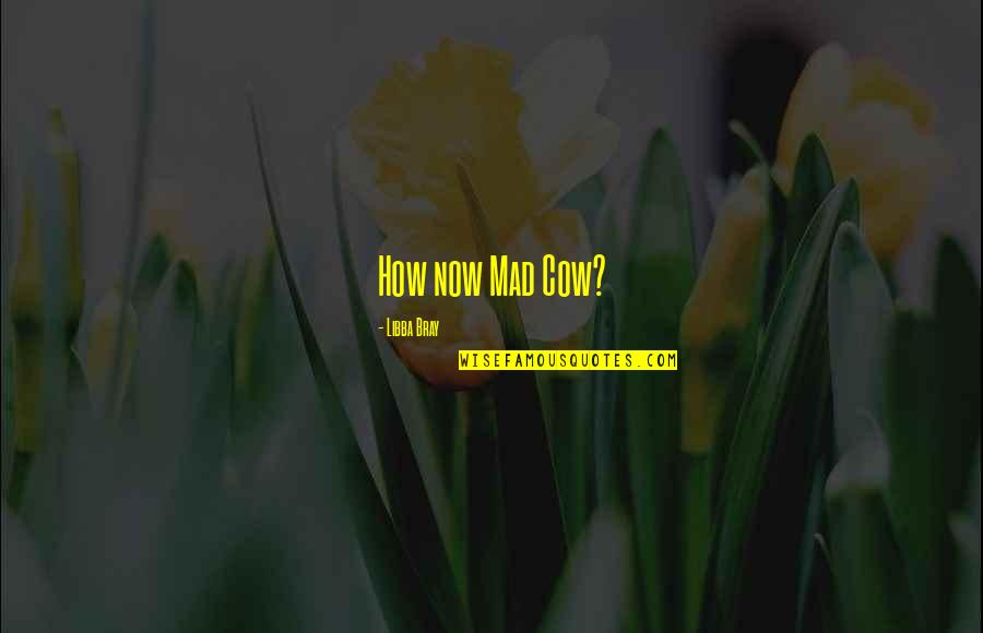 Lancellotti Wine Quotes By Libba Bray: How now Mad Cow? Lancellotti Wine Quotes By Libba Bray: How now Mad Cow?