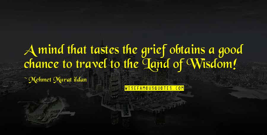 Land Of Your Mind Quotes By Mehmet Murat Ildan: A mind that tastes the grief obtains a