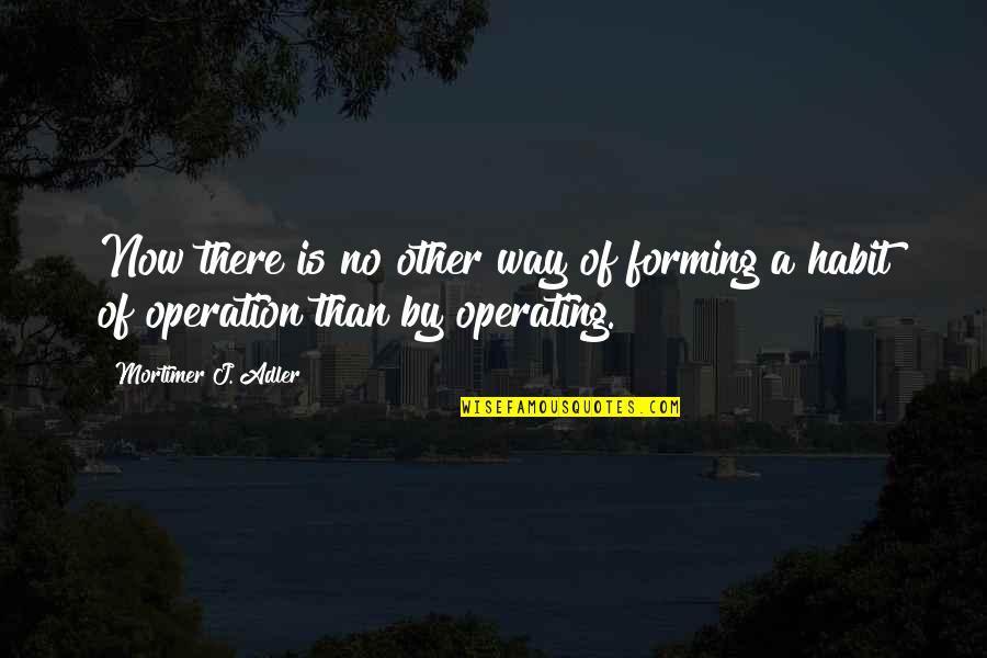 Land With Utilities Quotes By Mortimer J. Adler: Now there is no other way of forming Land With Utilities Quotes By Mortimer J. Adler: Now there is no other way of forming