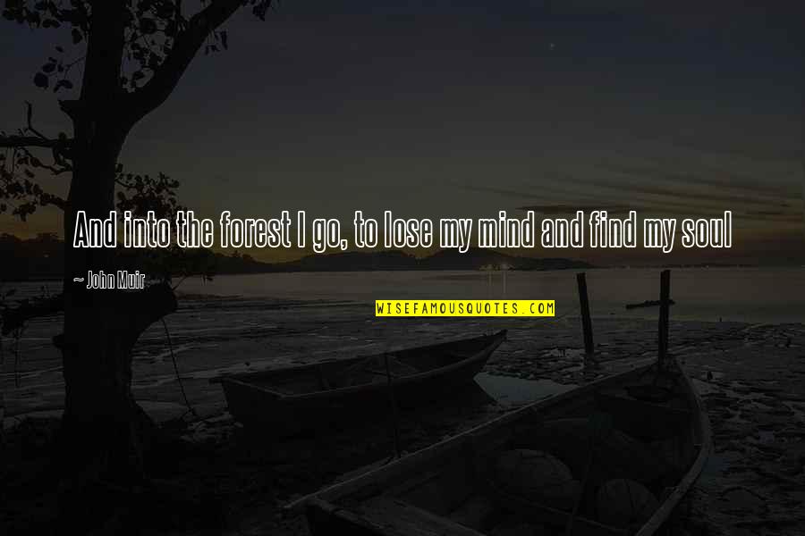 Langenscheidt Basic German Quotes By John Muir: And into the forest I go, to lose