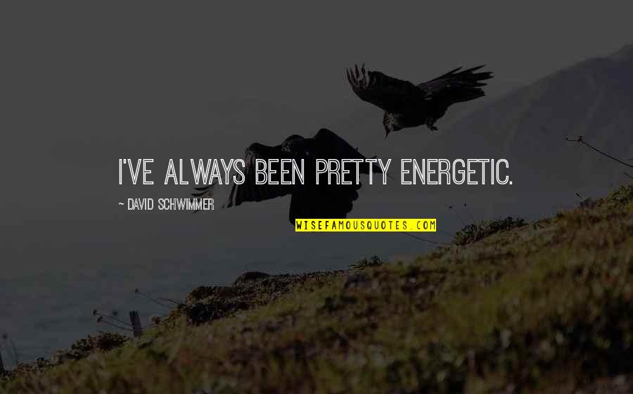 Langhofer Morgan Quotes By David Schwimmer: I've always been pretty energetic.