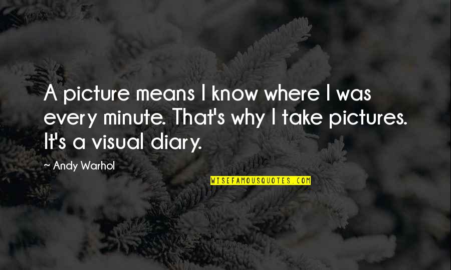 Langoschmlb Quotes By Andy Warhol: A picture means I know where I was