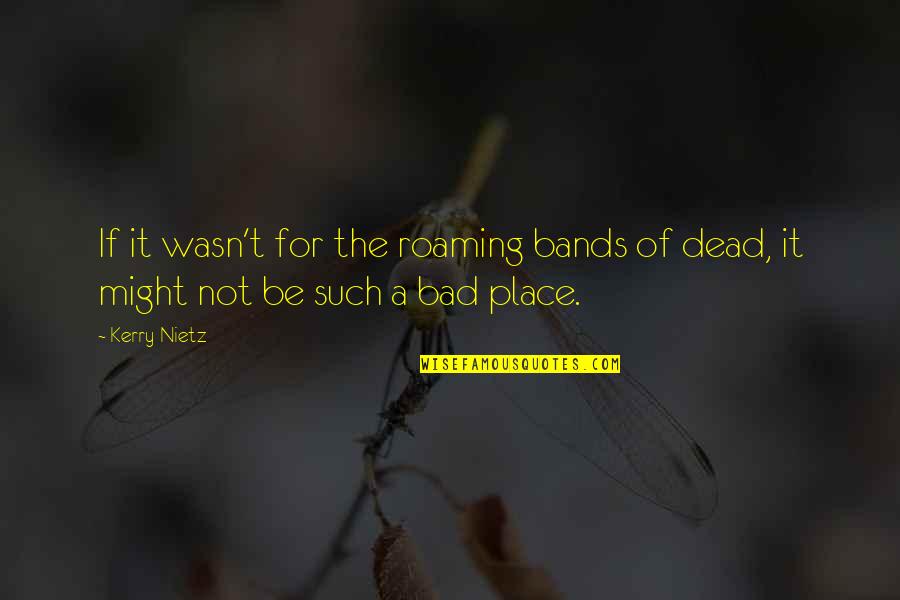Languish Synonym Quotes By Kerry Nietz: If it wasn't for the roaming bands of
