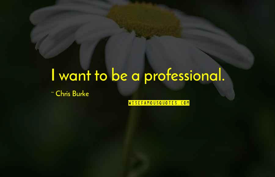 Lanzarote Island Quotes By Chris Burke: I want to be a professional. Lanzarote Island Quotes By Chris Burke: I want to be a professional.
