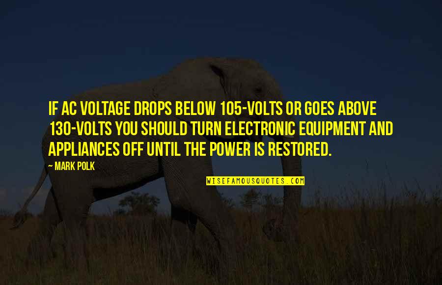 Lapels Dry Cleaning Quotes By Mark Polk: If AC voltage drops below 105-volts or goes Lapels Dry Cleaning Quotes By Mark Polk: If AC voltage drops below 105-volts or goes