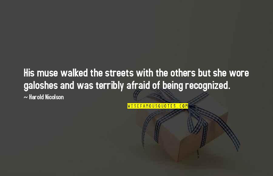 Lapitan English Quotes By Harold Nicolson: His muse walked the streets with the others Lapitan English Quotes By Harold Nicolson: His muse walked the streets with the others