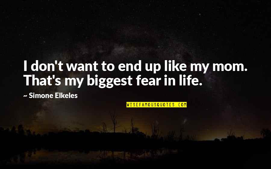 Lapitan English Quotes By Simone Elkeles: I don't want to end up like my