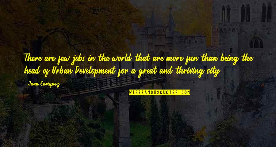 Larcher De Brito Quotes By Juan Enriquez: There are few jobs in the world that Larcher De Brito Quotes By Juan Enriquez: There are few jobs in the world that