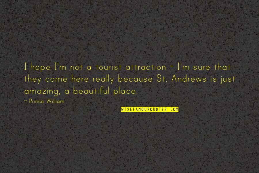Lardier Mcnair Quotes By Prince William: I hope I'm not a tourist attraction -