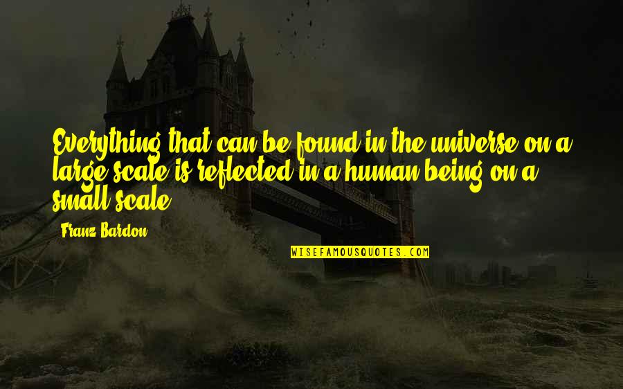 Large Scale Quotes By Franz Bardon: Everything that can be found in the universe