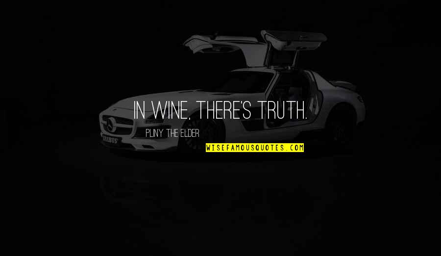 Large Vinyl Wall Decal Quotes By Pliny The Elder: In wine, there's truth.