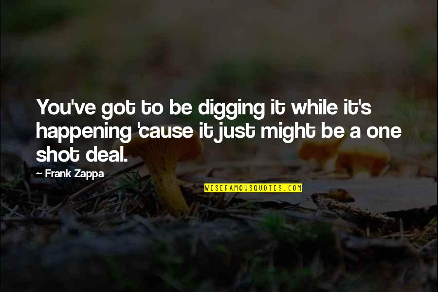 Larraz Zaragoza Quotes By Frank Zappa: You've got to be digging it while it's