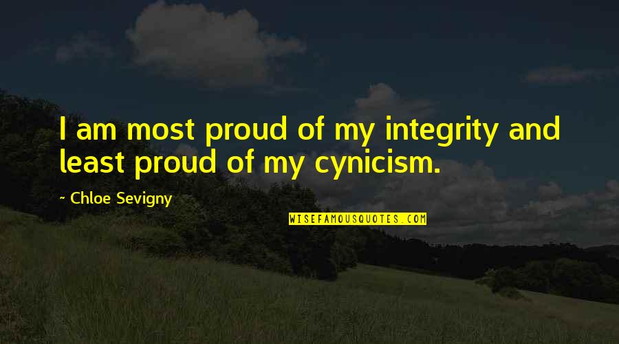 Larry Norman Quotes By Chloe Sevigny: I am most proud of my integrity and