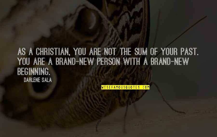Larry Santoyo Quotes By Darlene Sala: As a Christian, you are not the sum