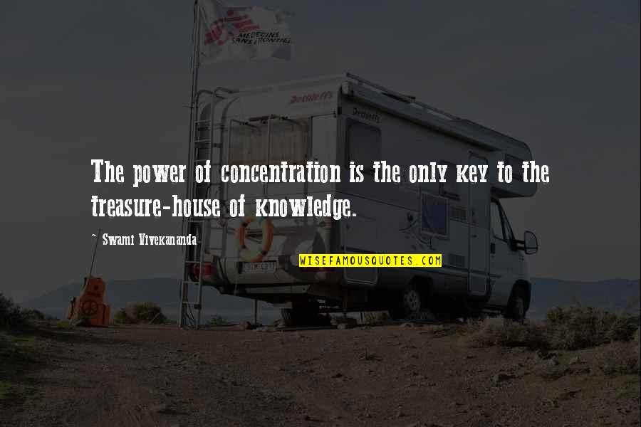 Larsa Ferrinas Solidor Quotes By Swami Vivekananda: The power of concentration is the only key