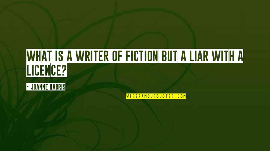 Larysa Foty Quotes By Joanne Harris: What is a writer of fiction but a