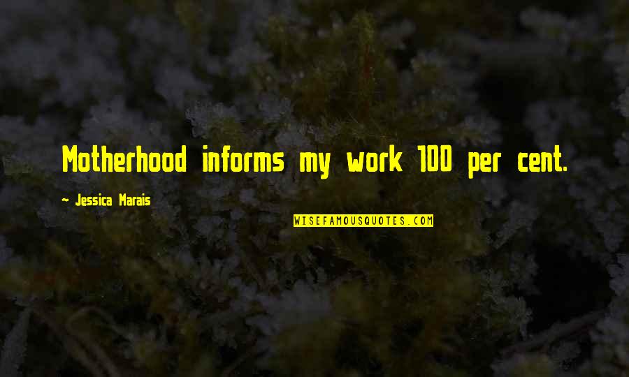 Lascert Quotes By Jessica Marais: Motherhood informs my work 100 per cent.