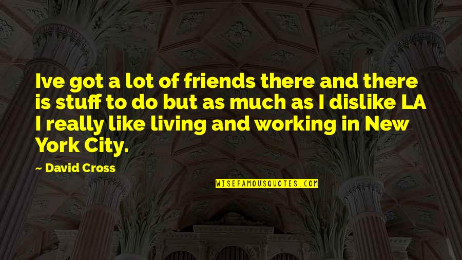 Laseks Lek Quotes By David Cross: Ive got a lot of friends there and Laseks Lek Quotes By David Cross: Ive got a lot of friends there and