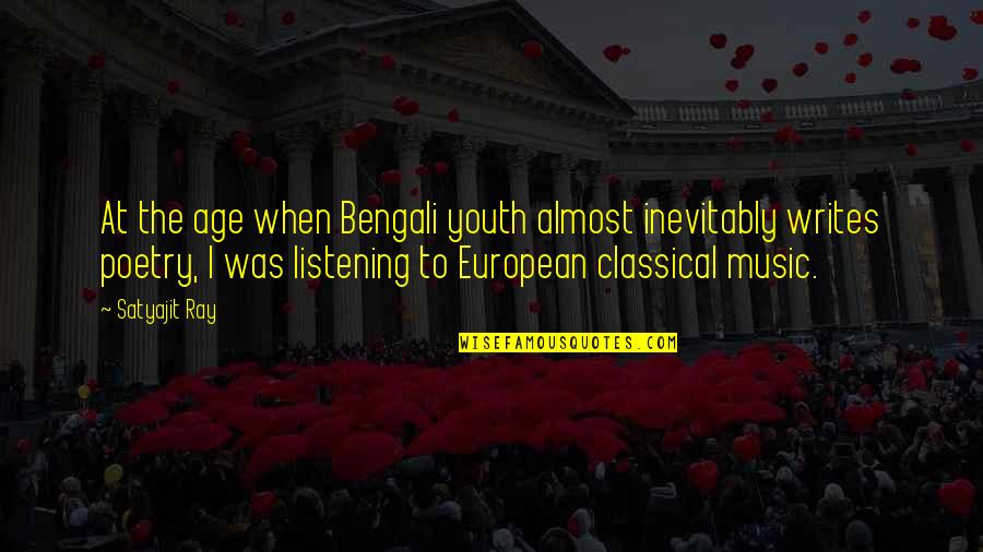 Laser Beam Gymnastics Quotes By Satyajit Ray: At the age when Bengali youth almost inevitably Laser Beam Gymnastics Quotes By Satyajit Ray: At the age when Bengali youth almost inevitably