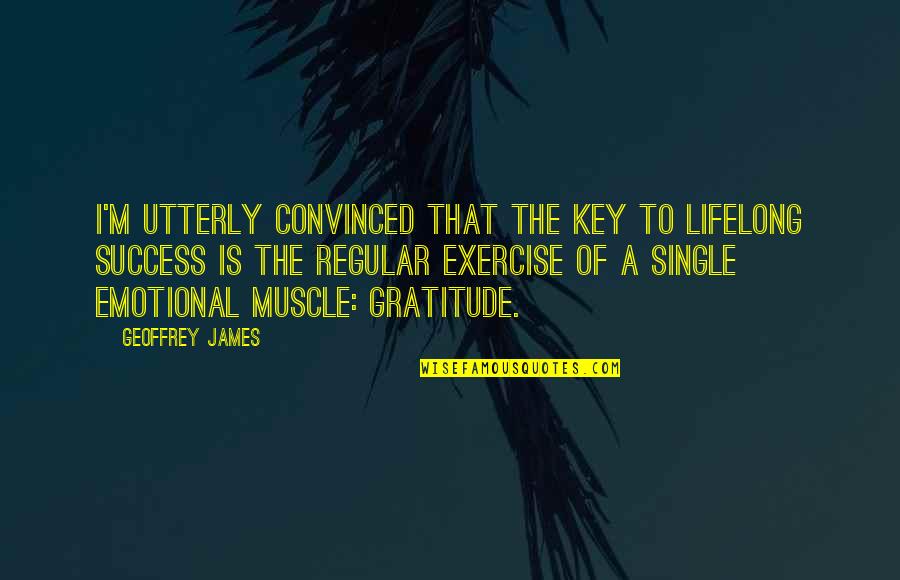 Lasgo Quotes By Geoffrey James: I'm utterly convinced that the key to lifelong