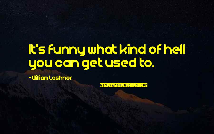 Lashner William Quotes By William Lashner: It's funny what kind of hell you can Lashner William Quotes By William Lashner: It's funny what kind of hell you can