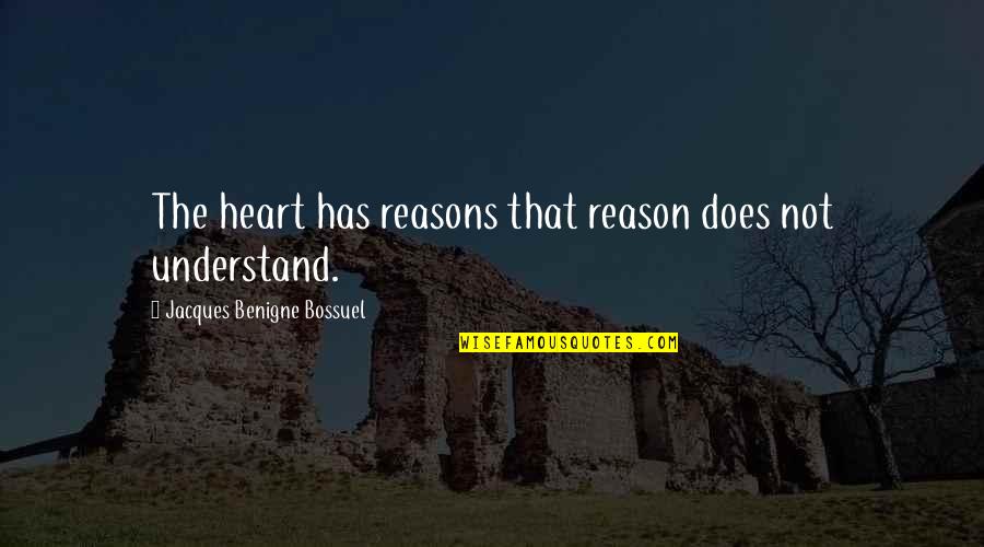 Lassandro Feliz Quotes By Jacques Benigne Bossuel: The heart has reasons that reason does not