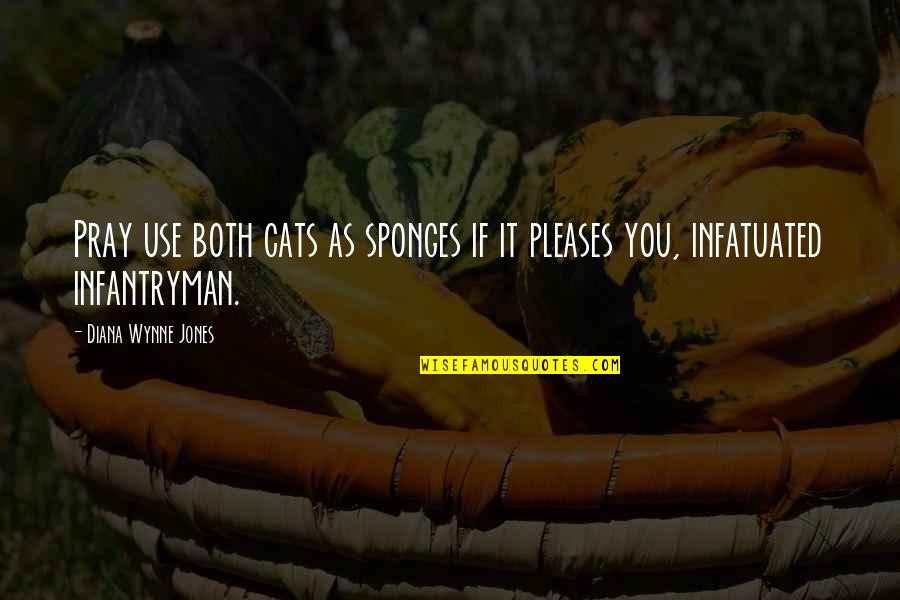 Lassemblage Quotes By Diana Wynne Jones: Pray use both cats as sponges if it Lassemblage Quotes By Diana Wynne Jones: Pray use both cats as sponges if it