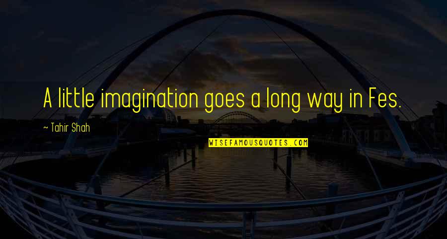 Last Chance Motivational Quotes By Tahir Shah: A little imagination goes a long way in