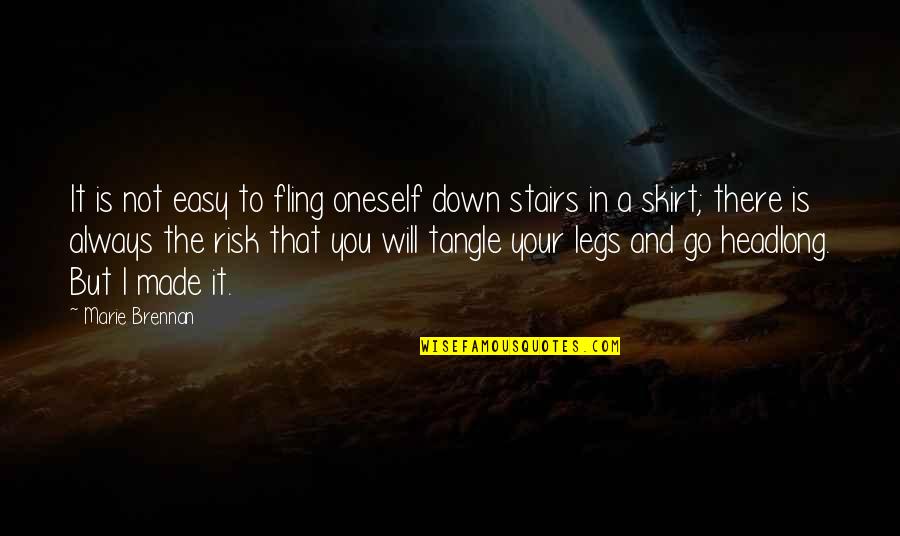 Last Kingdom Quotes By Marie Brennan: It is not easy to fling oneself down Last Kingdom Quotes By Marie Brennan: It is not easy to fling oneself down
