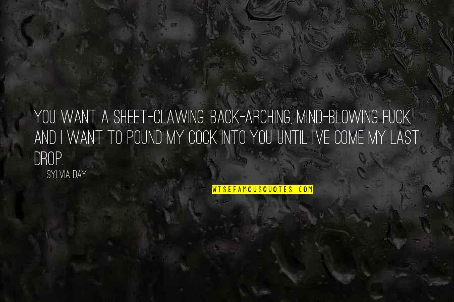 Last Mind Quotes By Sylvia Day: You want a sheet-clawing, back-arching, mind-blowing fuck, and Last Mind Quotes By Sylvia Day: You want a sheet-clawing, back-arching, mind-blowing fuck, and