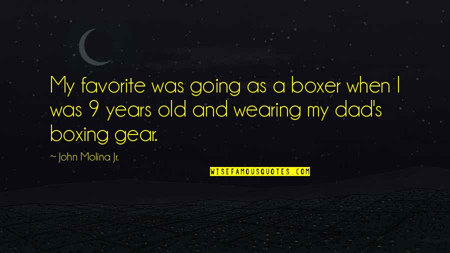 Last Night At Chateau Marmont Quotes By John Molina Jr.: My favorite was going as a boxer when