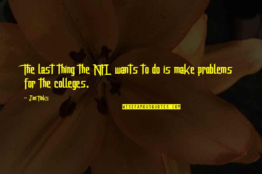 Lastne Delnice Quotes By Jim Finks: The last thing the NFL wants to do