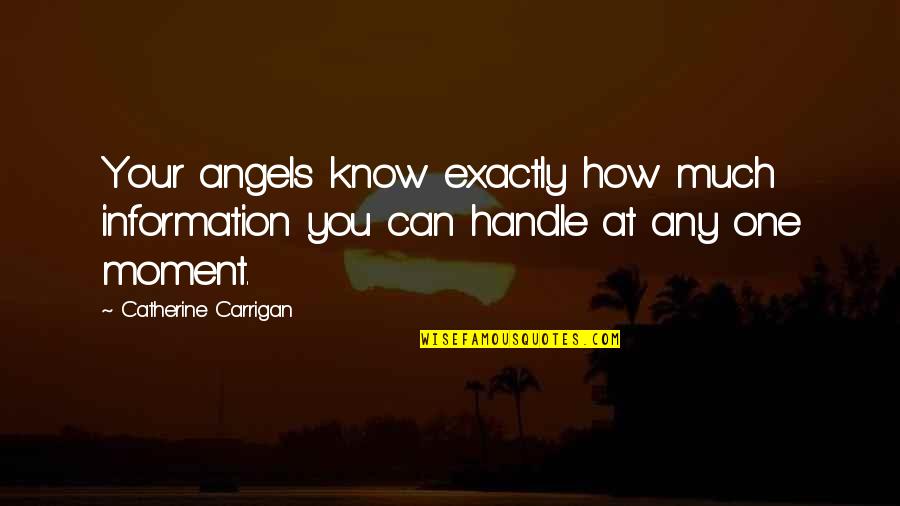 Latidos Por Quotes By Catherine Carrigan: Your angels know exactly how much information you