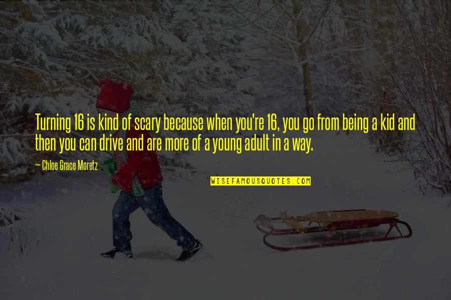 Latin Shadowhunter Quotes By Chloe Grace Moretz: Turning 16 is kind of scary because when