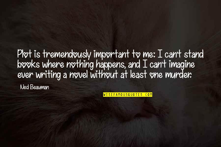Latince Nedir Quotes By Ned Beauman: Plot is tremendously important to me: I can't Latince Nedir Quotes By Ned Beauman: Plot is tremendously important to me: I can't
