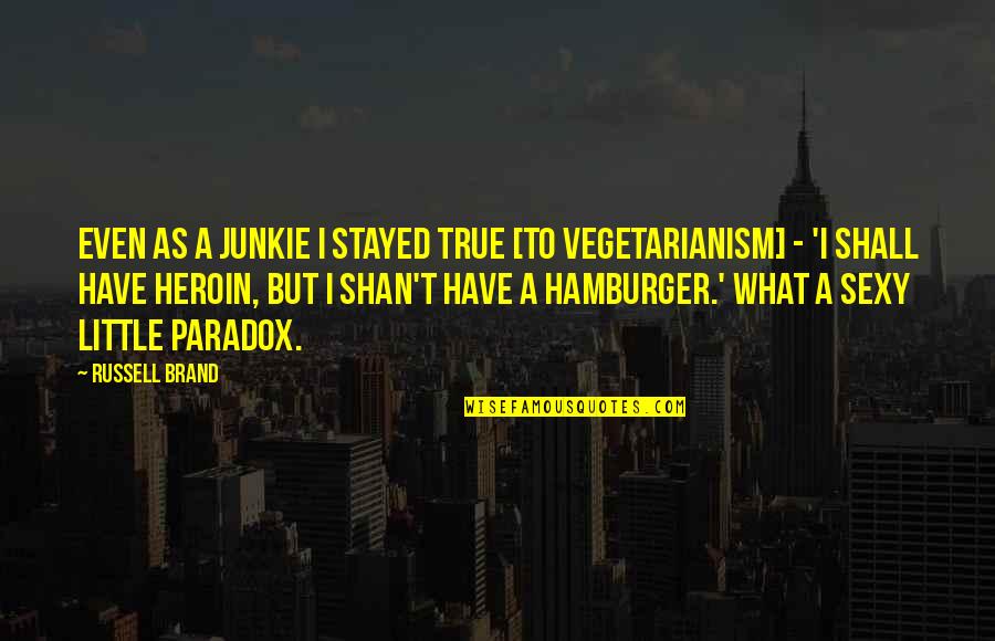 Lauchlin Mcdonald Quotes By Russell Brand: Even as a junkie I stayed true [to Lauchlin Mcdonald Quotes By Russell Brand: Even as a junkie I stayed true [to
