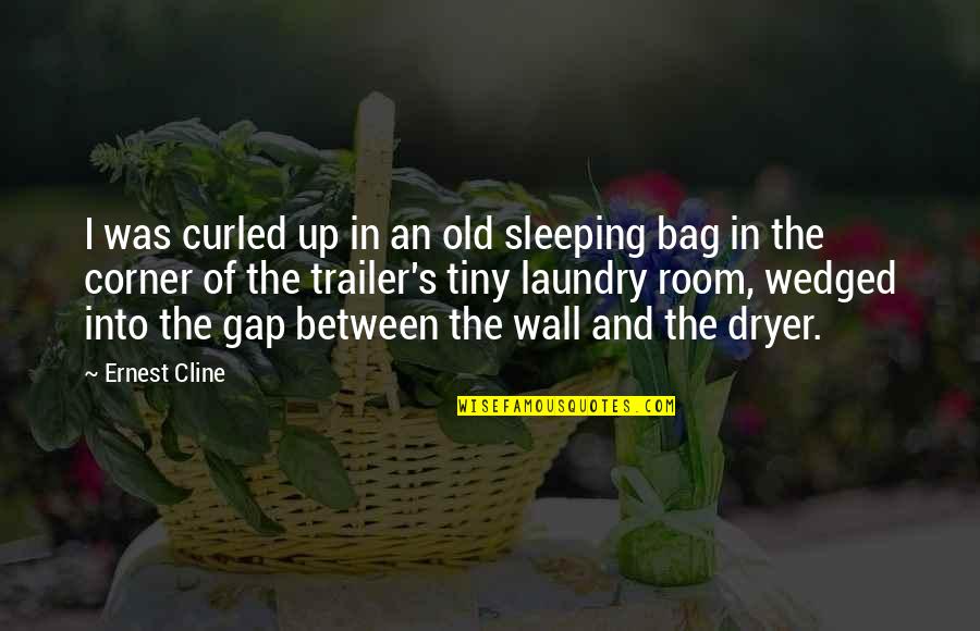 Laundry Room Wall Quotes By Ernest Cline: I was curled up in an old sleeping