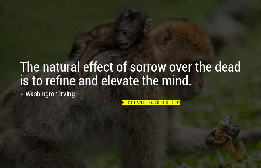 Laungan Merdeka Quotes By Washington Irving: The natural effect of sorrow over the dead Laungan Merdeka Quotes By Washington Irving: The natural effect of sorrow over the dead