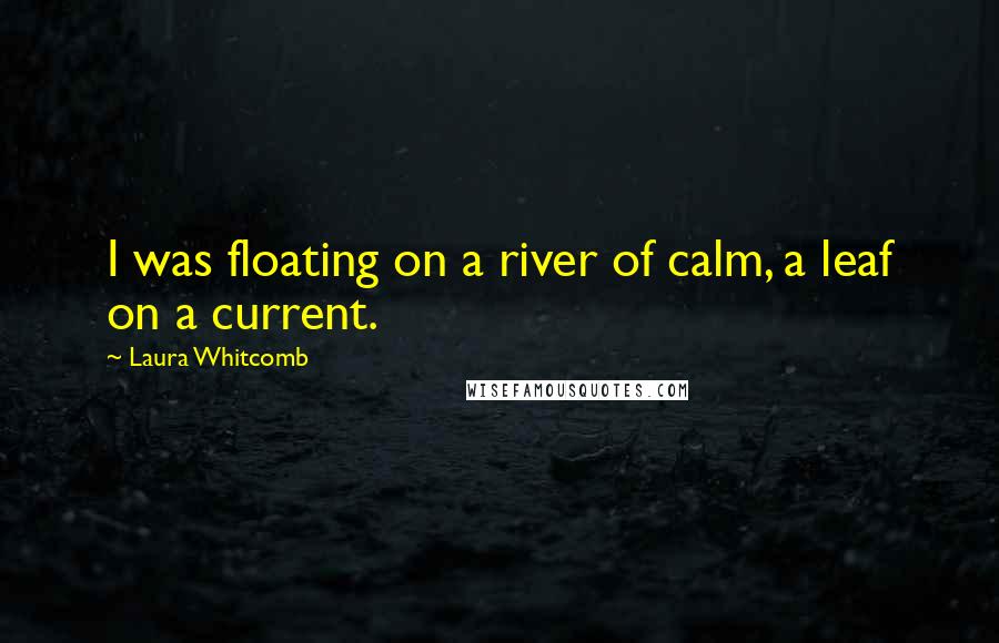 Laura Whitcomb quotes: I was floating on a river of calm, a leaf on a current.