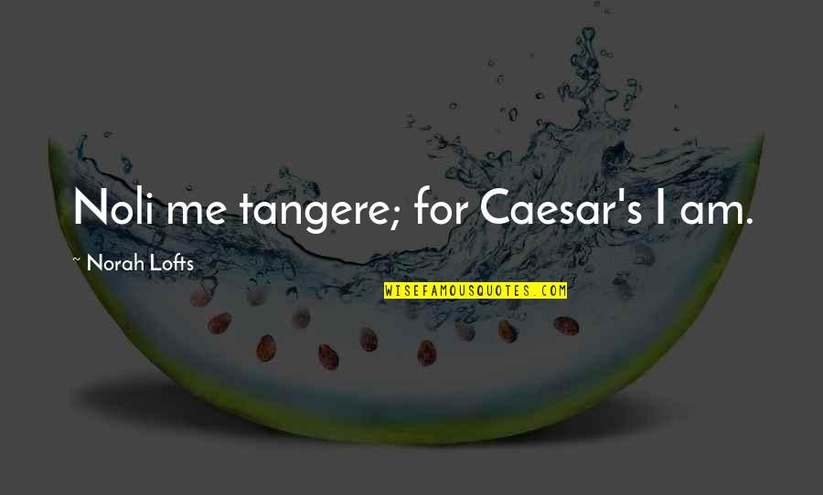 Laurengardenbelle Quotes By Norah Lofts: Noli me tangere; for Caesar's I am. Laurengardenbelle Quotes By Norah Lofts: Noli me tangere; for Caesar's I am.