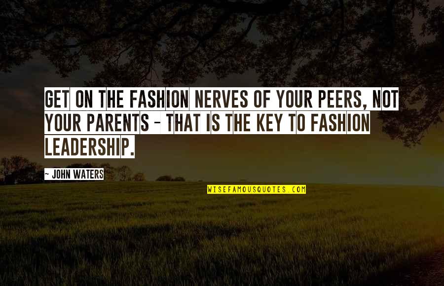 Laurent Fabius Quotes By John Waters: Get on the fashion nerves of your peers,
