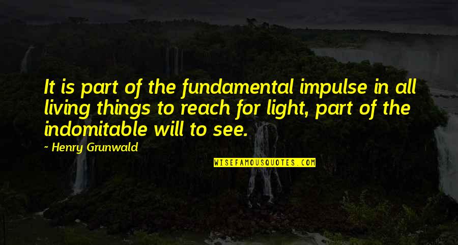 Laurore Boreale Quotes By Henry Grunwald: It is part of the fundamental impulse in