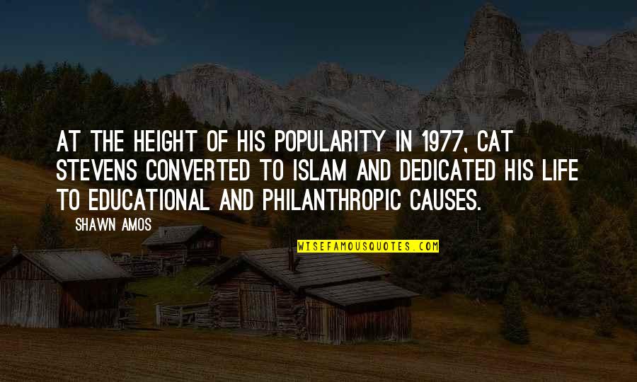 Lauscher Auf Quotes By Shawn Amos: At the height of his popularity in 1977, Lauscher Auf Quotes By Shawn Amos: At the height of his popularity in 1977,