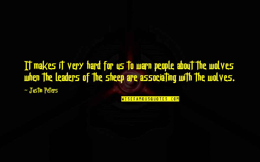 Lauterborn Electric Quotes By Justin Peters: It makes it very hard for us to Lauterborn Electric Quotes By Justin Peters: It makes it very hard for us to