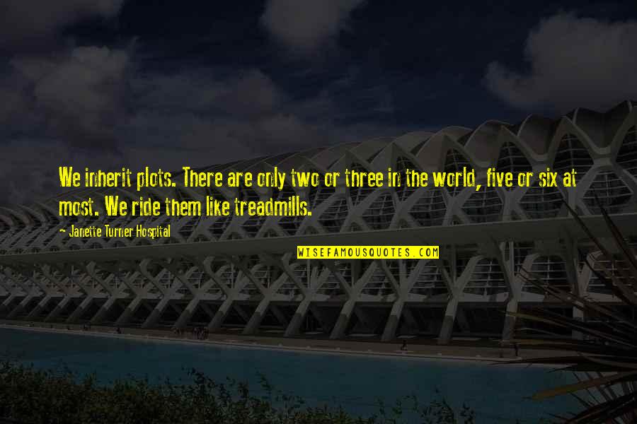 Lauterborns 4 Quotes By Janette Turner Hospital: We inherit plots. There are only two or