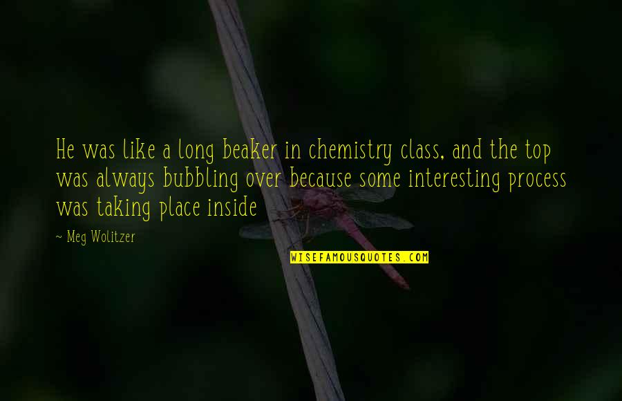 Lavada Williams Quotes By Meg Wolitzer: He was like a long beaker in chemistry Lavada Williams Quotes By Meg Wolitzer: He was like a long beaker in chemistry
